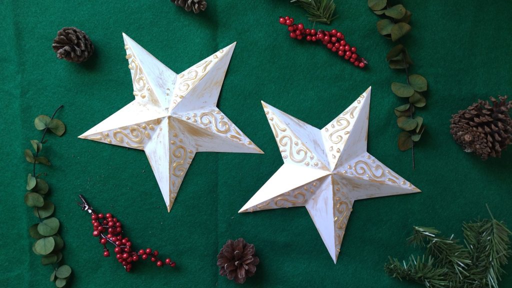 3 formas de cómo hacer una estrella de navidad de papel 6