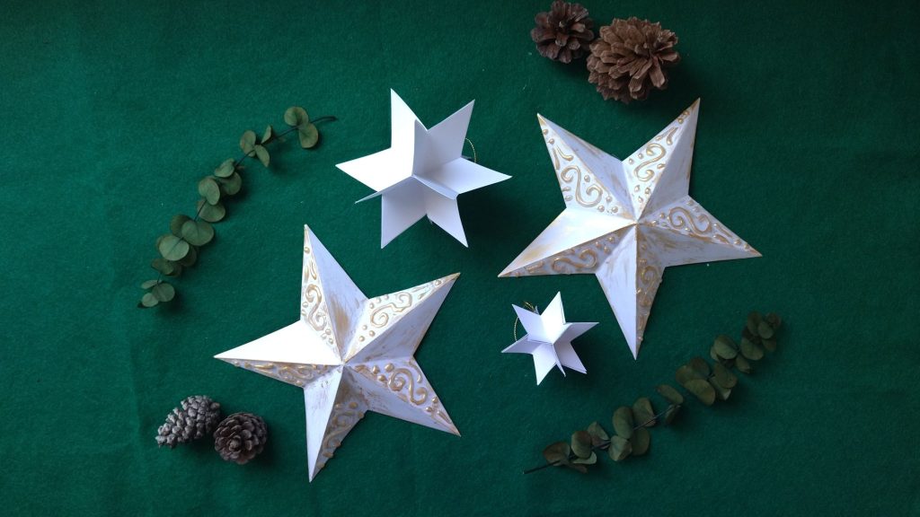3 formas de cómo hacer una estrella de navidad de papel