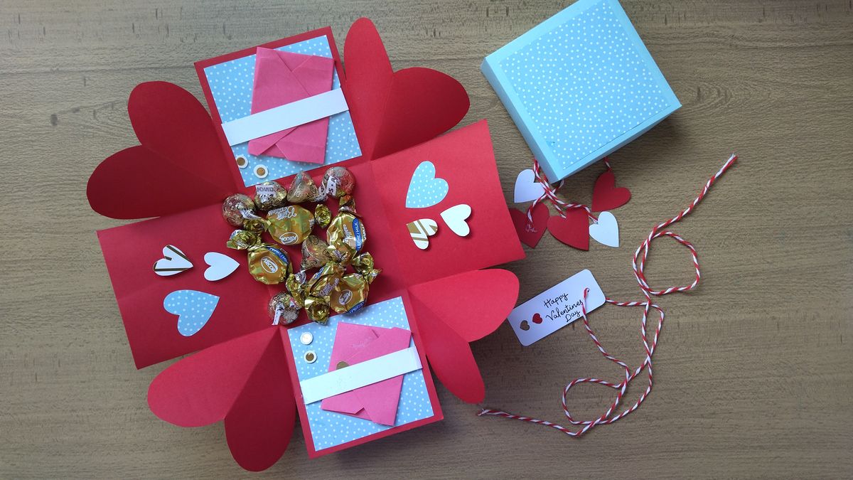 Caja regalo detalle para San Valentín