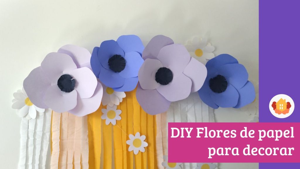 DIY Flores de papel para decorar fiesta