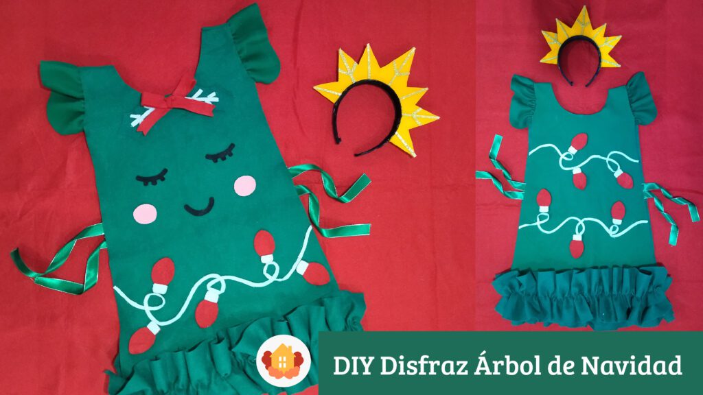 Disfraz de árbol de navidad para festival