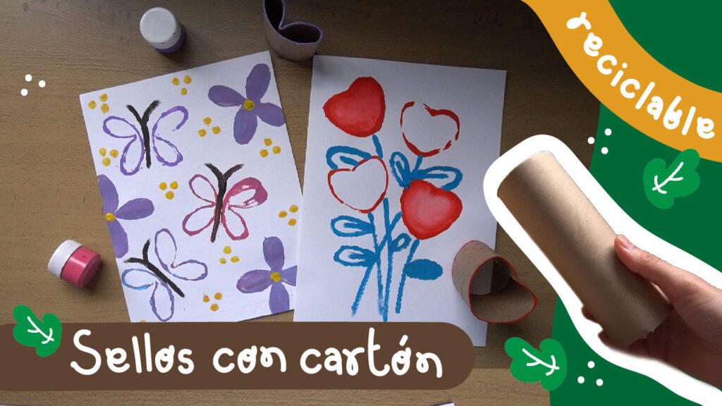 Cómo Hacer Sellos Caseros con Tubos de Cartón y Pintura