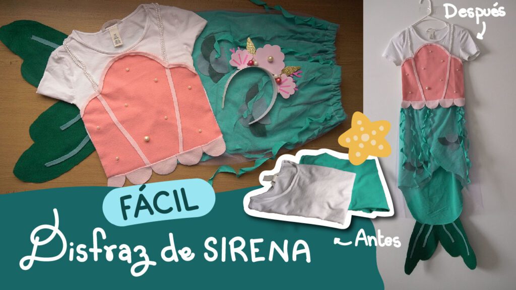 Haz tu Propio Disfraz de Sirena en Casa