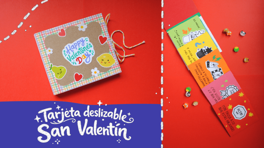 Cómo hacer una tarjeta deslizable para San Valentín | Regalo DIY fácil y bonito